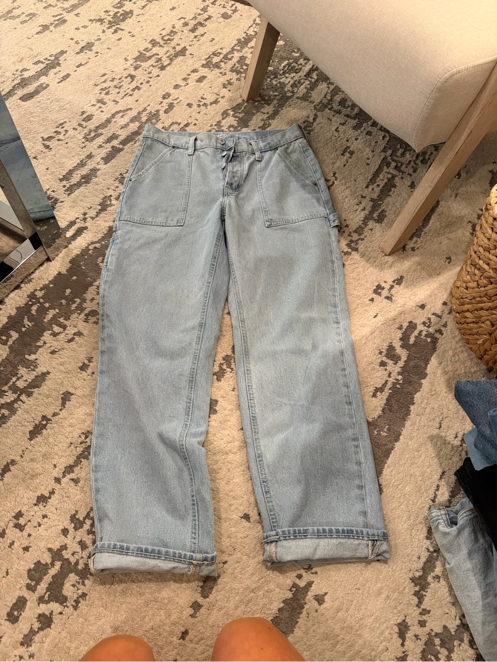 Old Navy Light Wash Straight-Leg Jeans